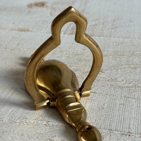 Vintage Traditional Brass Door Knocker - Metal Vintage Door Knocker Hardware - Picture 7 of 10